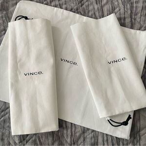 ✨ (3) VINCE shoe storage dustbags